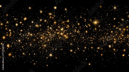 sky black background gold stars