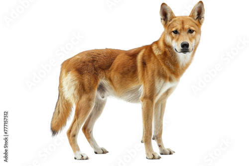 Wild Dingo isolated on transparent background