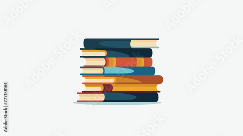 Book school isolated icon flat vector 
