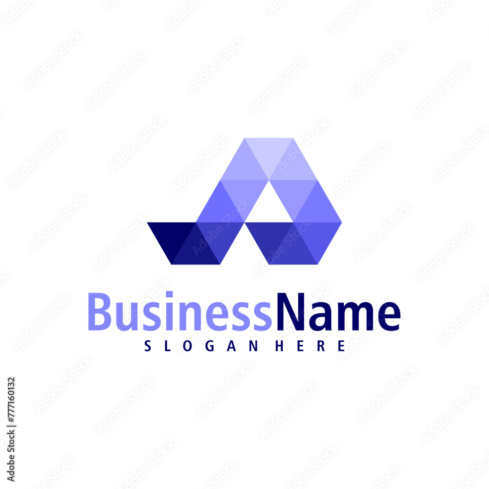 Letter A logo design vector. Creative Initial A logo concepts template Letter A logo design vector. Creative Initial A logo concepts template