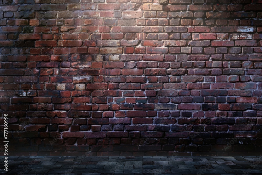 High resolution image of isolated wall with blurry ends.