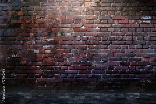 High resolution image of isolated wall with blurry ends.