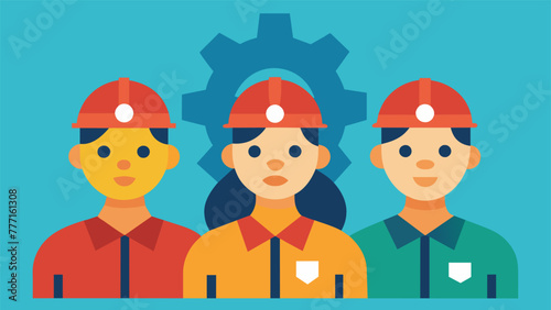 Closeup of a team of workers each focused on their task at hand highlighting the growth of the workforce due to the returning of manufacturing