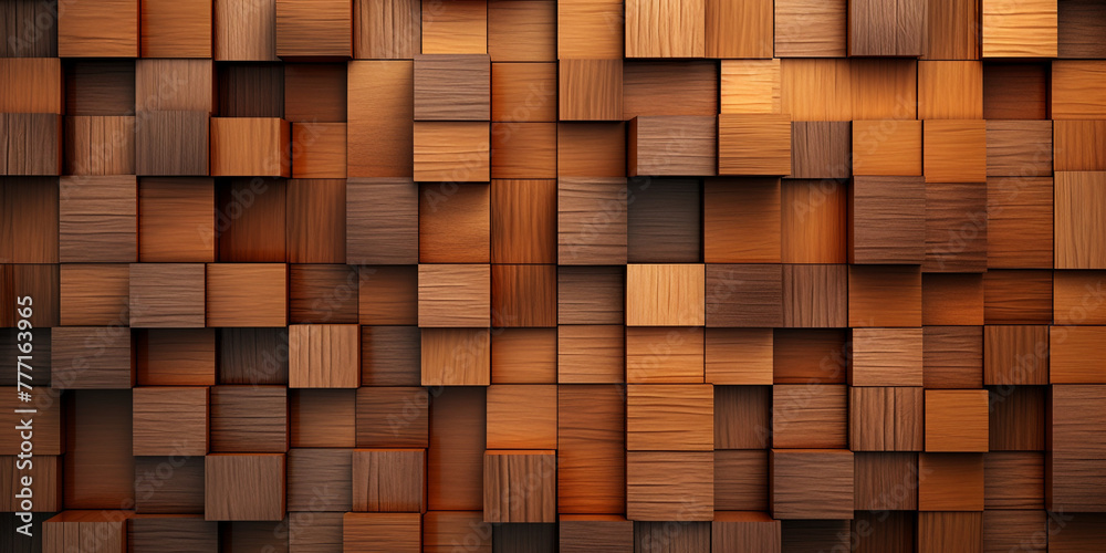 a wood tile background with a pattern of many squares, in the style of unreal engine сreated with Generative Ai a wood tile background with a pattern of many squares, in the style of unreal engine сreated with Generative Ai