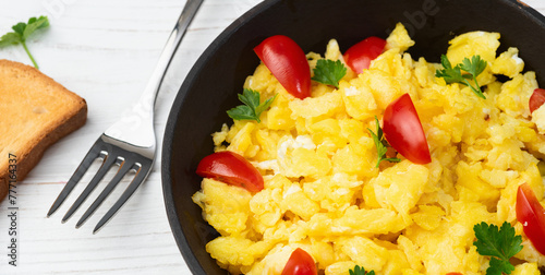 Cuadro en lienzo Healthy vegetarian breakfast