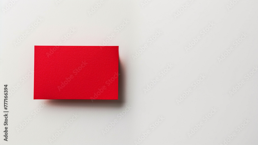 red business card mockup on a white background red business card mockup on a white background