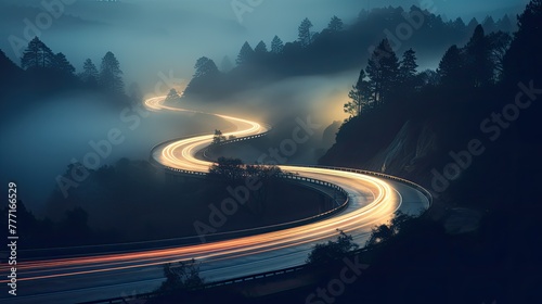 road blurry car lights photo