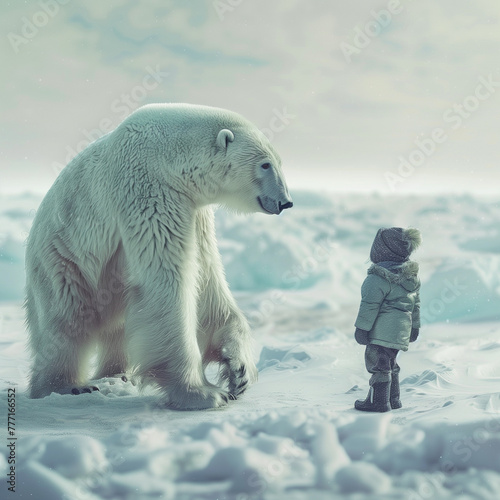 Child's Encounter with a Polar Bear © Susana