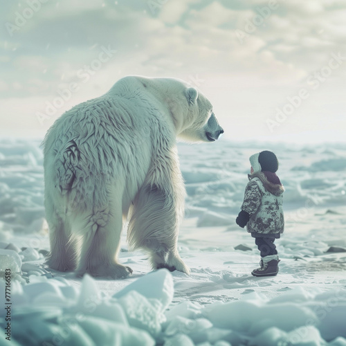 Child's Encounter with a Polar Bear © Susana