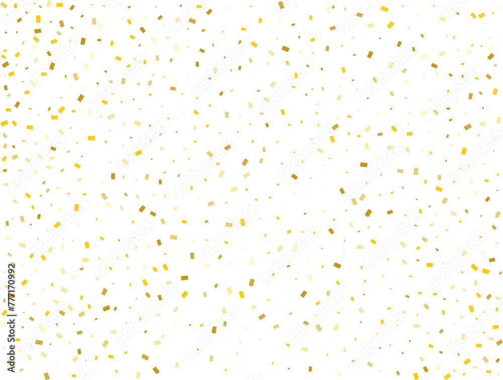 Gender Neutral Golden Rectangular Confetti