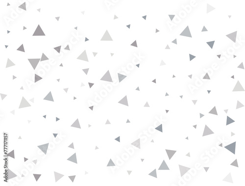 Silver Triangular Confetti