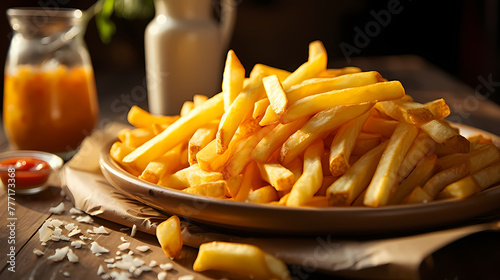 French fries advertising photo