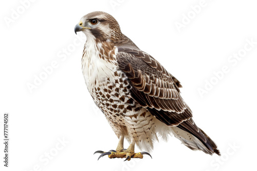 Majestic Hunter Falcon isolated on transparent background