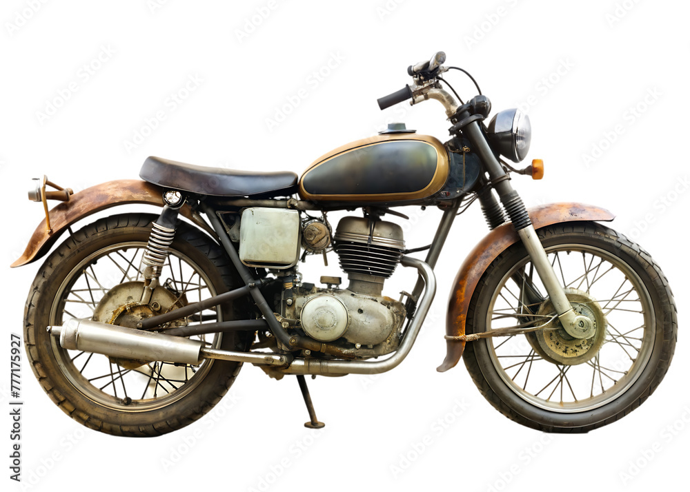 motorcycle isolated on transparent background