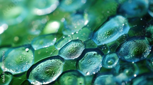 microscopic blue green algae