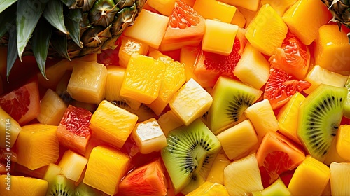 salad vitamin pineapple fruit photo