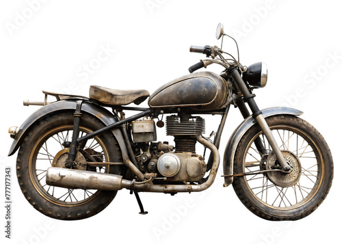 motorcycle isolated on transparent background