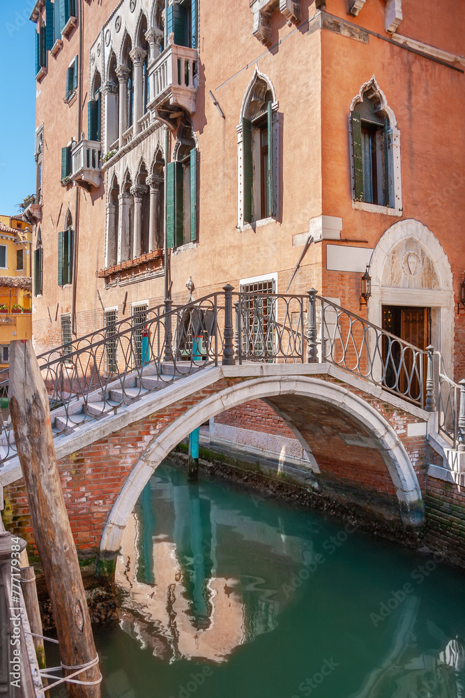 Bridge over canal. Venice, Italy