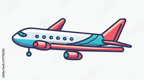 Air plane icon vector filled outline style Flat Vector