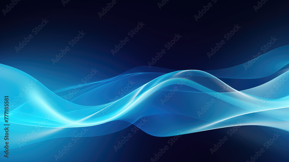 Flowing dot particles wave line pattern blue and purple gradient light ...