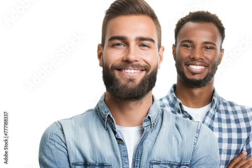 Smiling men isolated on the white background Smiling men isolated on the white background