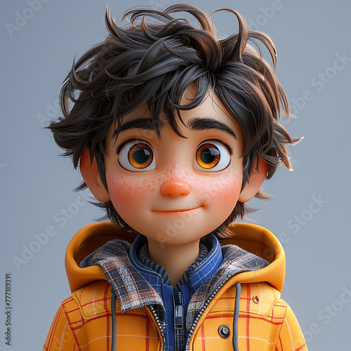 3d cute cartoon character generative ai