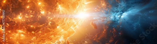 Supernova, Outer space element concept, futuristic background
