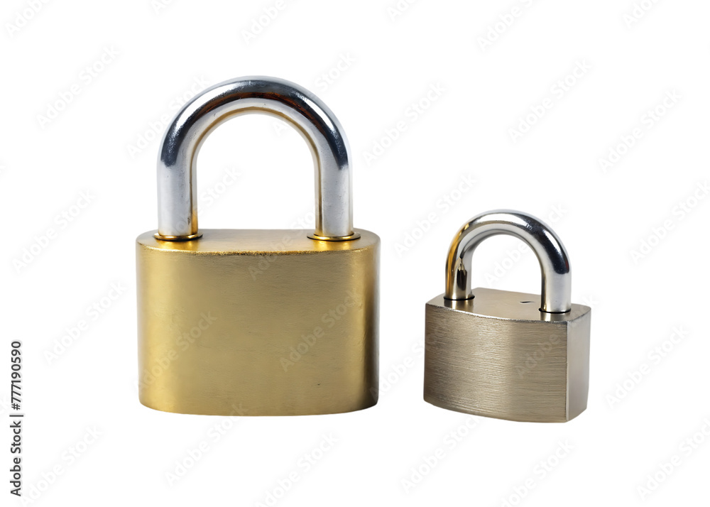 Lock isolated on transparent background Lock isolated on transparent background