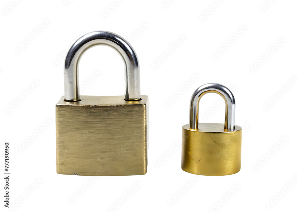 Lock isolated on transparent background Lock isolated on transparent background