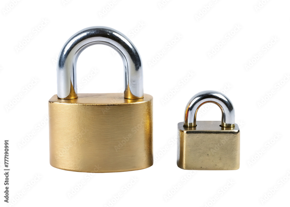 Lock isolated on transparent background Lock isolated on transparent background