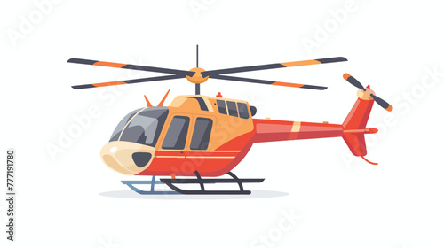 Helicopter icon vector illustration symbol flat vector