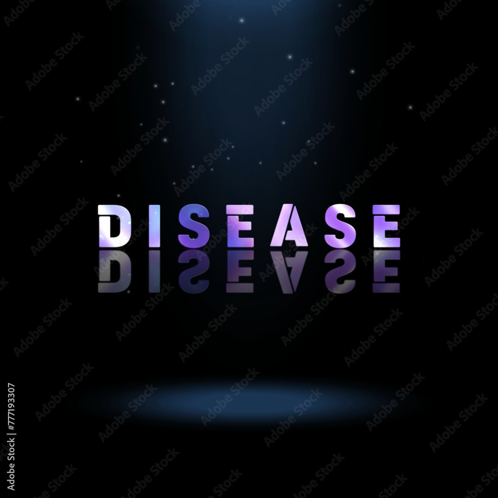 3d graphics design, Disease text effects