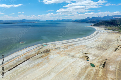 Fototapeta Naklejka Na Ścianę i Meble -  Aerial view of Burdur Lake, Burdur Turkey.