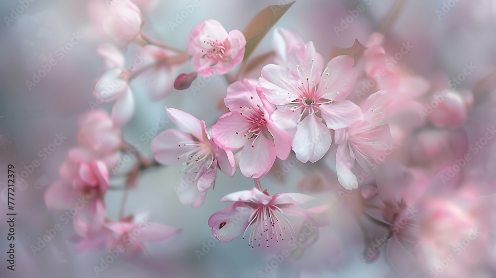 Soft Pink cherry blossom from sweden nature