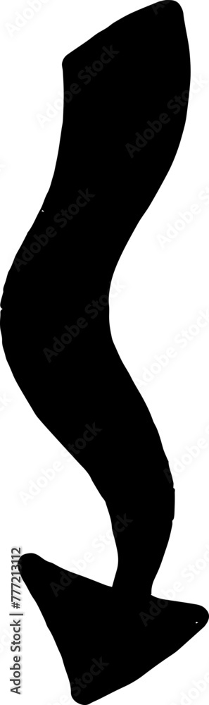 Fototapeta premium Black and White Arrow