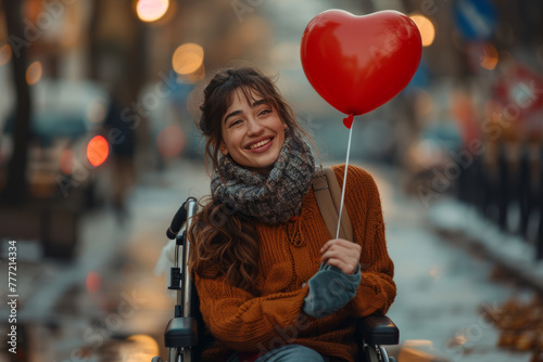 disabled woman in love