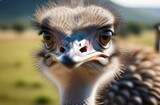 Emu head close-up in natural habitat