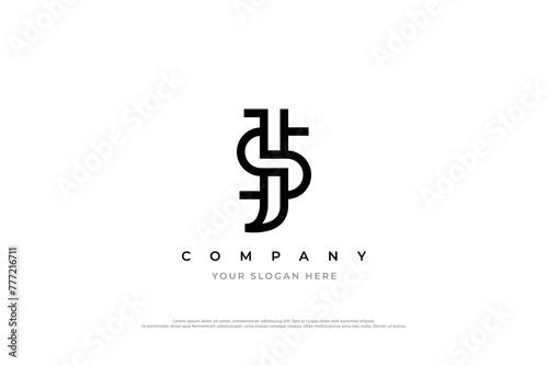 Minimal JS or SJ Logo Design