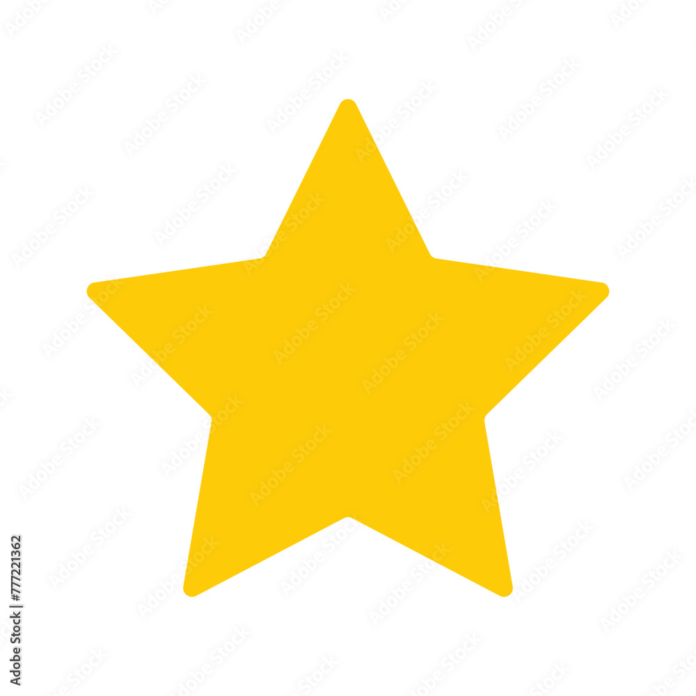 star vector icon on white background. flat rank. yellow favorite symbol. Simple and editable star icons. Vector illustration. Eps file 21. - obrazy, fototapety, plakaty 