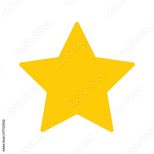 star vector icon on white background. flat rank. yellow favorite symbol. Simple and editable star icons. Vector illustration. Eps file 21.