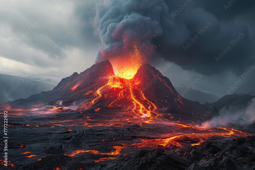 Molten Majesty: Capturing a Volcanic Eruption