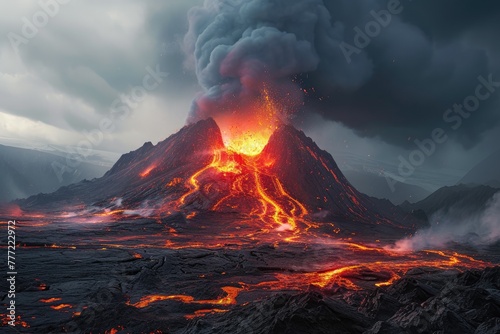 Molten Majesty: Capturing a Volcanic Eruption