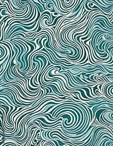  pattern with waves bright colors