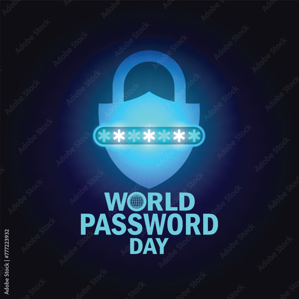 World Password Day. Holiday concept. Template for background, banner ...