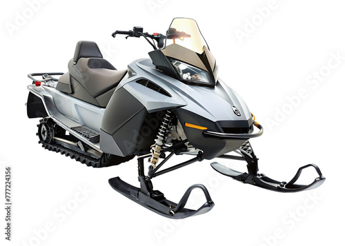 snowmobile skidoo isolated