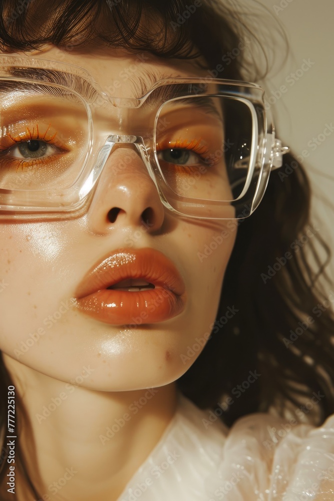Artisanal Appeal: Handcrafted Rectangle Clear Frames
