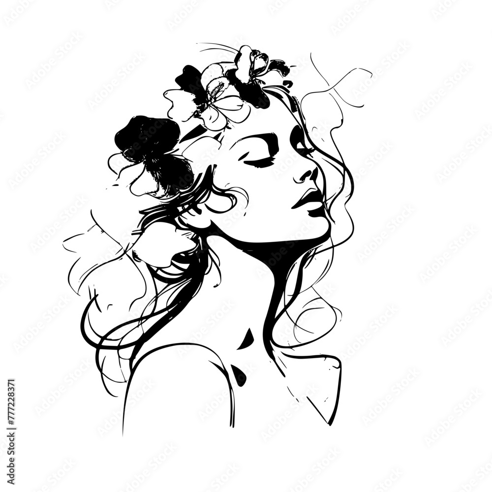 Fototapeta premium girl vector