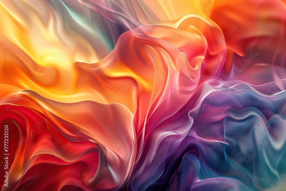 A Mesmerizing 3D Abstract Multicolor Visualization A Mesmerizing 3D Abstract Multicolor Visualization