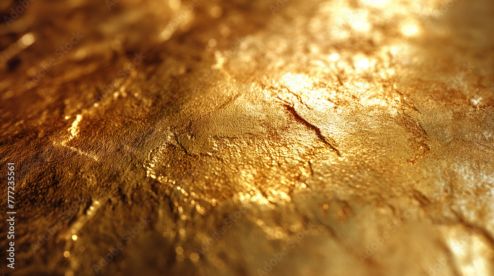 Golden surface. Golden surface.