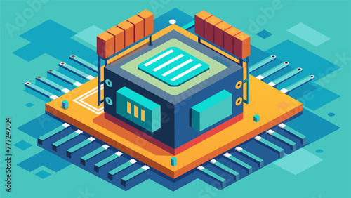 An image of a powerful and compact computer processor symbolizing the integration of advanced computing technology into every step of